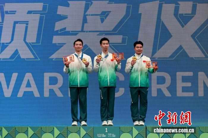 成都世运会健美操收官 中国队两金一铜领跑赛场